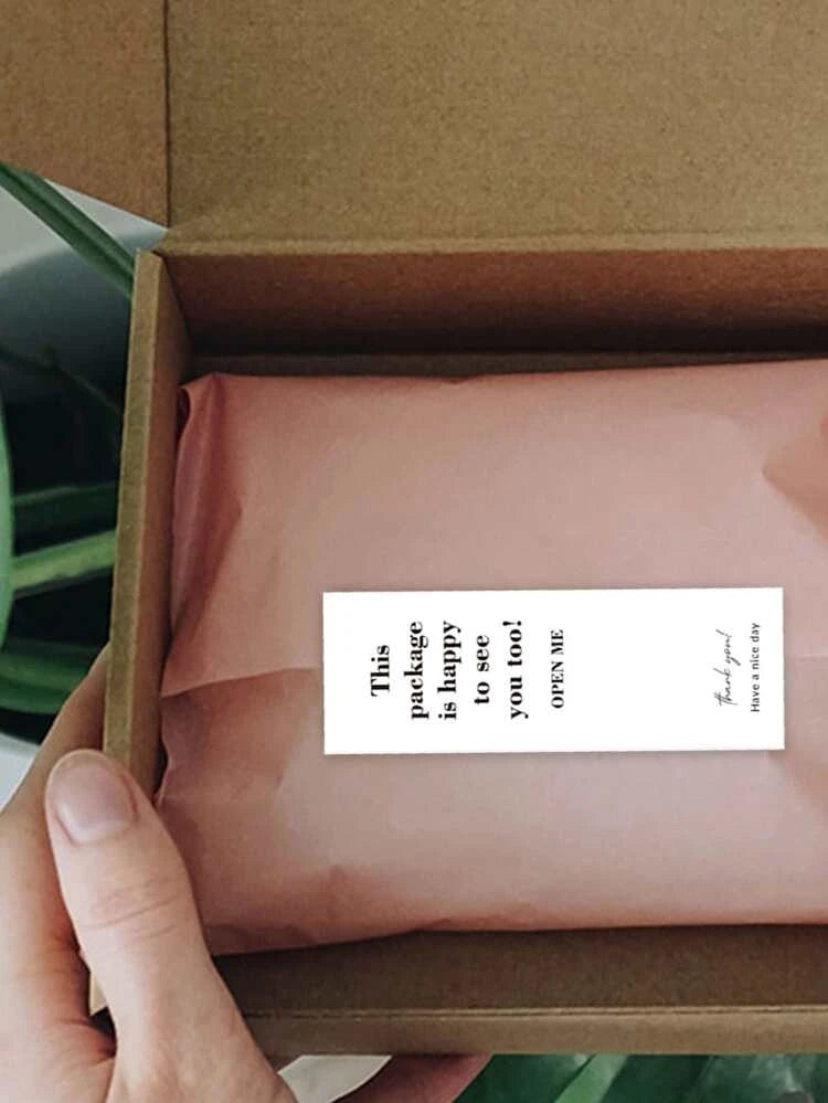 This package is happy to see you stickers – Wholesale