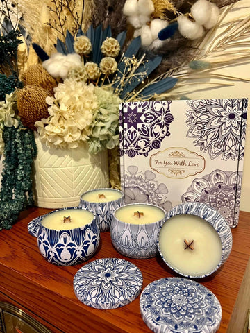 Hampton box set of 4 tins