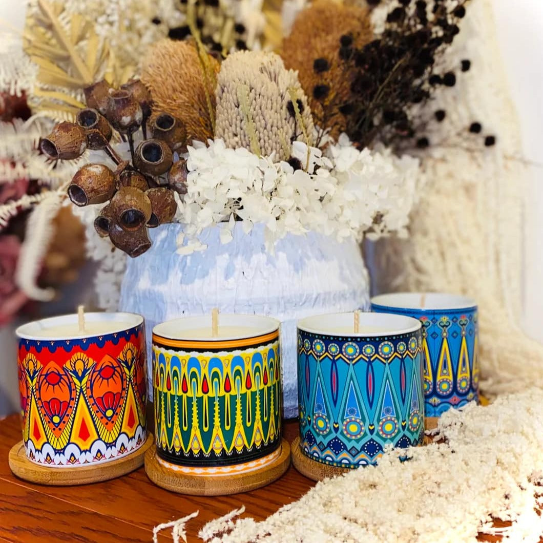 Ready Made Candle in Unique Ceramic Vessels (Set of 4) – Wholesale