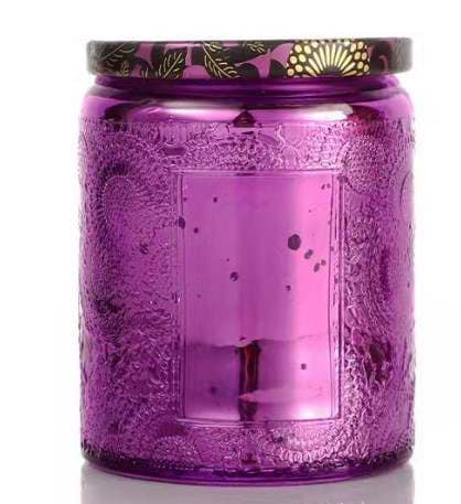 Ready Made Candle in Colour Glass Jar (Small)