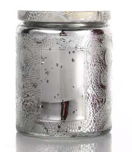 Ready Made Candle in Colour Glass Jar (Large)