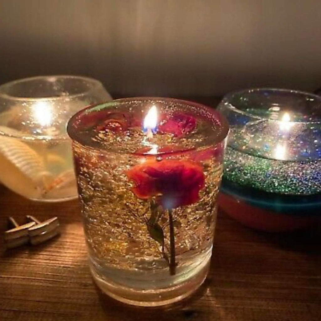 Floral Pillar Candle in Pure Cashmere - Home & Lifestyle from The Luxe  Company UK