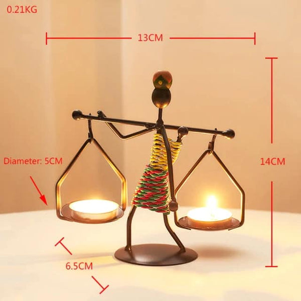 Metal People Tea Light Candle Holders