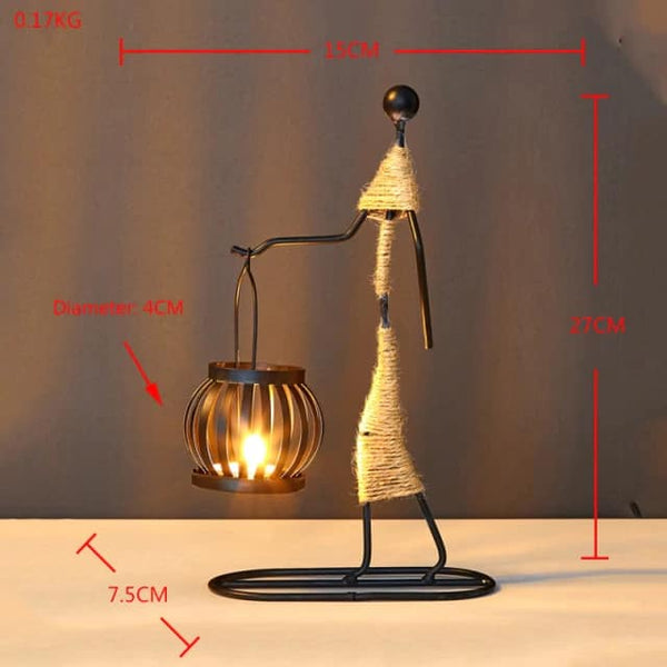 Metal People Tea Light Candle Holders